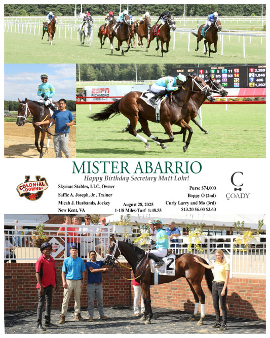 MISTER ABARRIO - Happy Birthday Secretary Matt Lohr! - 08-28-25 - R08 - CNL - Coady Media - Kurtis Coady Photography