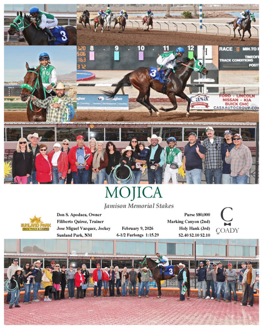MOJICA - Jamison Memorial Stakes - 02-09-26 - R08 - SUN - Coady Media - Kurtis Coady Photography