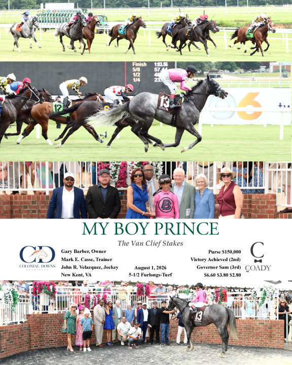 MY BOY PRINCE - The Van Clief Stakes - 08-01-26 - R08 - CNL