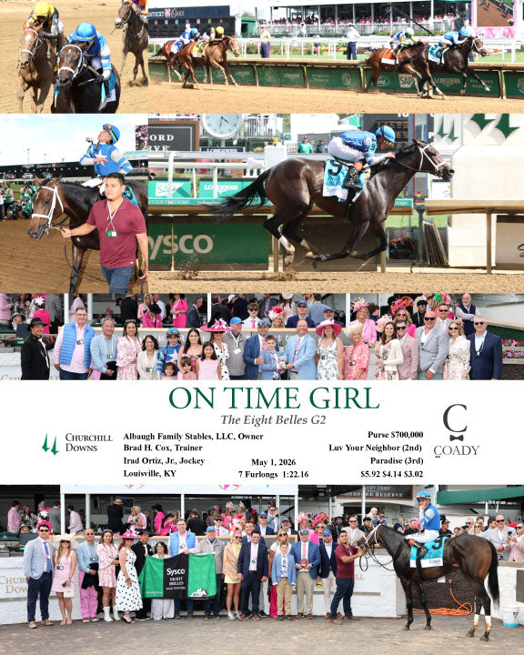 ON TIME GIRL - The Eight Belles G2 - 05-01-26 - R08 - CD - Coady Media - Kurtis Coady Photography