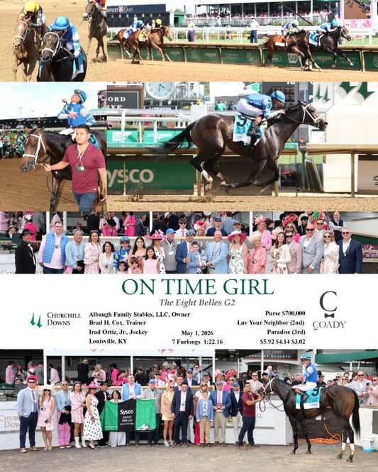 ON TIME GIRL - The Eight Belles G2 - 05-01-26 - R08 - CD - Coady Media - Kurtis Coady Photography