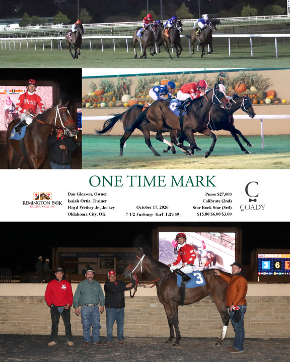 ONE TIME MARK - 10-17-26 - R08 - RP