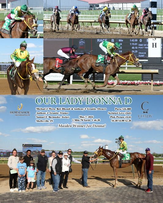 OUR LADY DONNA D - 05-07-26 - R08 - IND - Coady Media - Kurtis Coady Photography