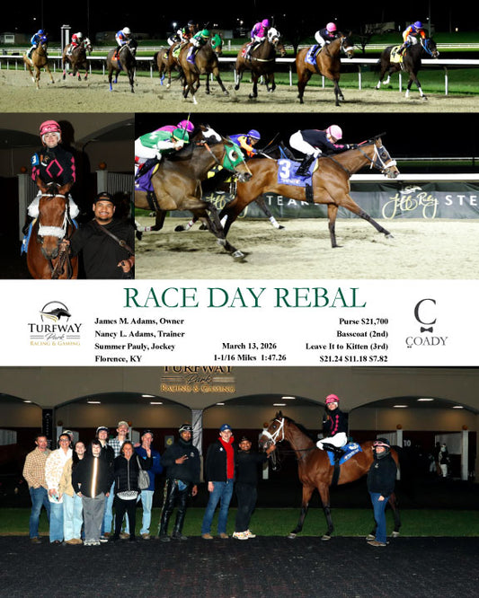RACE DAY REBAL - 03-13-26 - R08 - TP - Coady Media - Kurtis Coady Photography