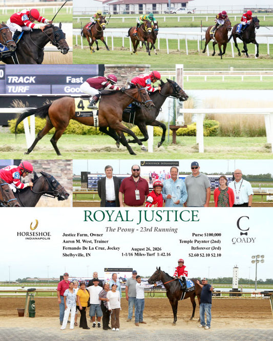 ROYAL JUSTICE - The Peony - 23rd Running - 08-26-26 - R08 - IND