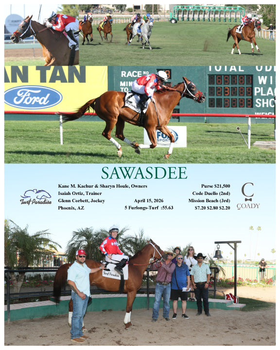 SAWASDEE - "New Track Record" - 04-15-26 - R08 - TUP - Coady Media - Kurtis Coady Photography
