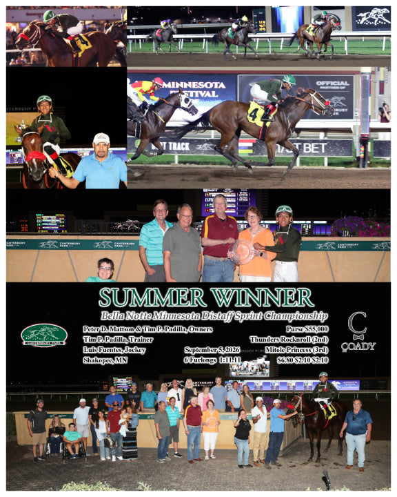 SUMMER WINNER - Bella Notte Minnesota Distaff Sprint Championship - 09-05-26 - R08 - CBY