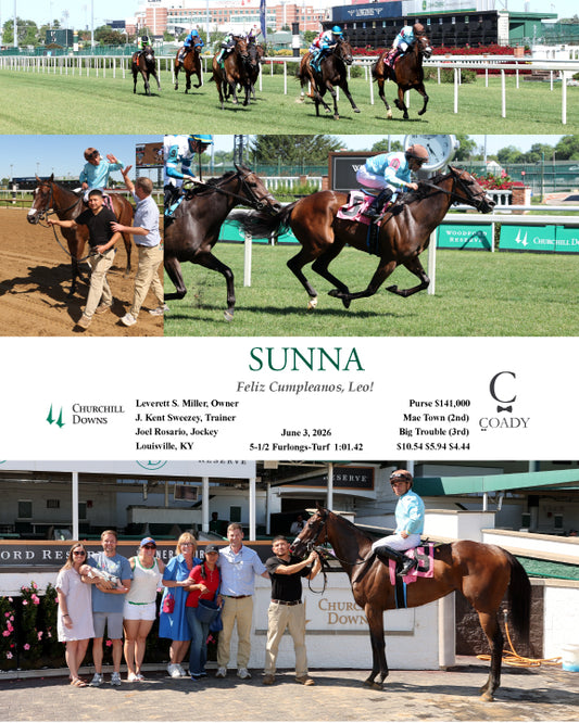 SUNNA - Cash's First Win! - 06-03-26 - R08 - CD