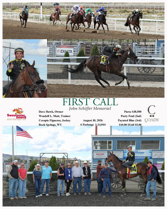 FIRST CALL - John Schiffer Memorial - 08-30-26 - R08 - SWF