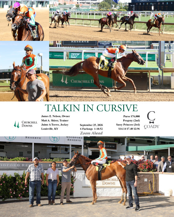 TALKIN IN CURSIVE - 092526 - Race 08 - CD