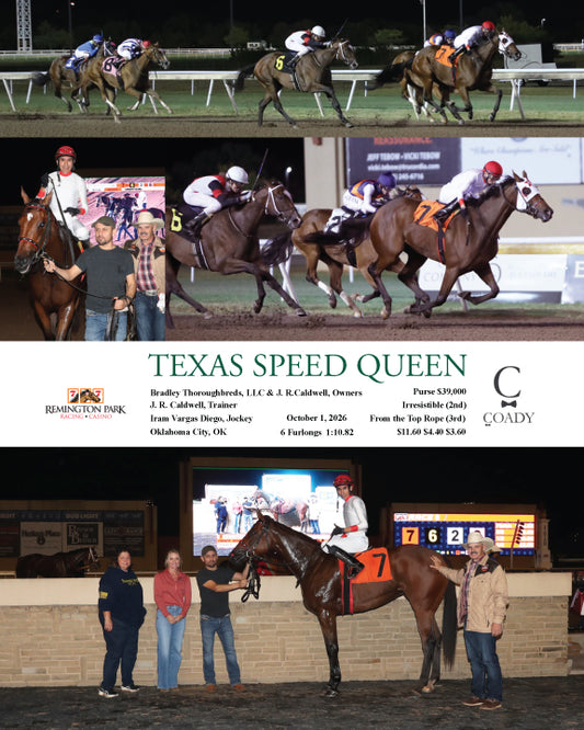TEXAS SPEED QUEEN - 10-01-26 - R08 - RP