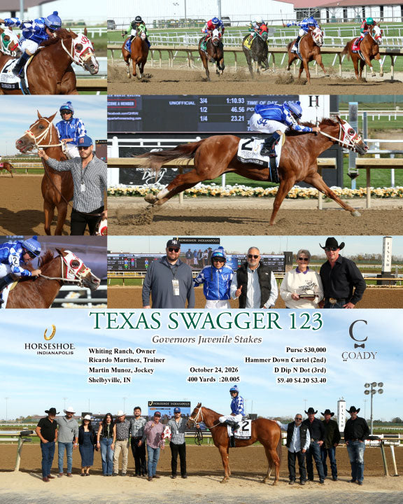 TEXAS SWAGGER 123 - Governors Juvenile Stakes - 10-24-26 - R08 - IND