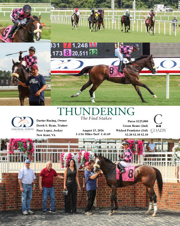 THUNDERING - The Find Stakes - 08-15-26 - R08 - CNL