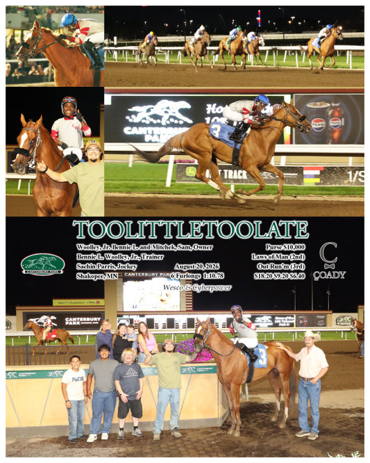 TOOLITTLETOOLATE - 08-20-26 - R08 - CBY