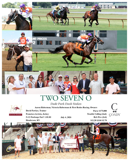 TWO SEVEN O - Dade Park Dash Stakes - 07-04-26 - R08 - ELP