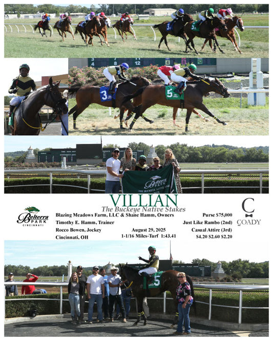 VILLIAN - The Buckeye Native Stakes - 08-29-25 - R08 - BTP - Coady Media - Kurtis Coady Photography