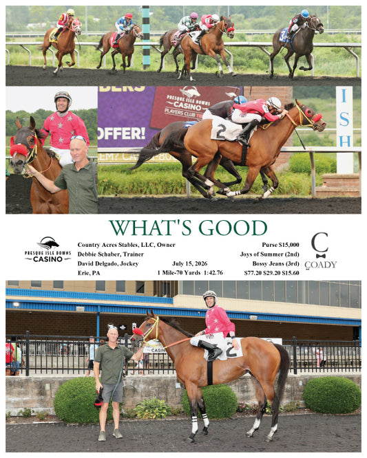 WHAT'S GOOD - 07-15-26 - R08 - PID