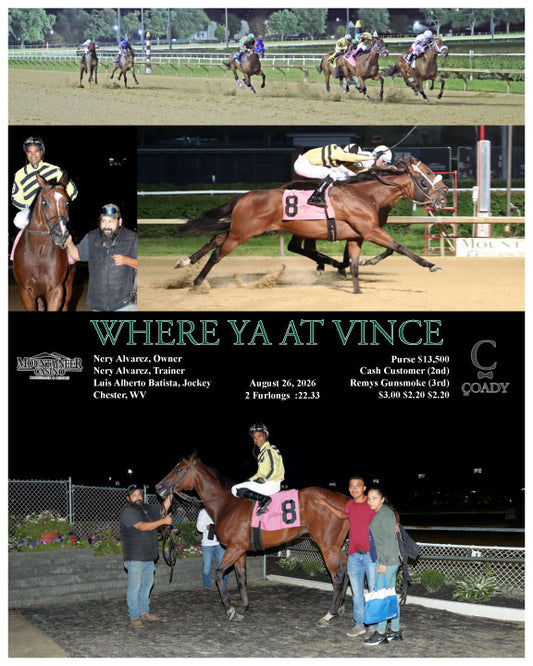 WHERE YA AT VINCE - 08-26-26 - R08 - MNR