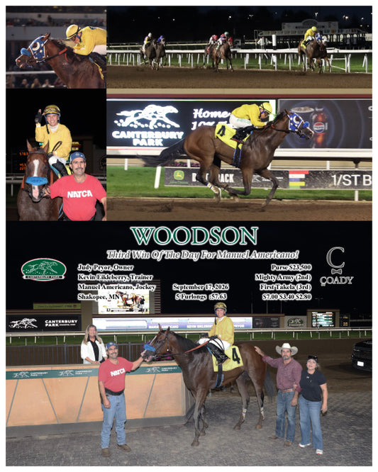 WOODSON - Third Win Of The Day For Manuel Americano! - 09-17-26 - R08 - CBY