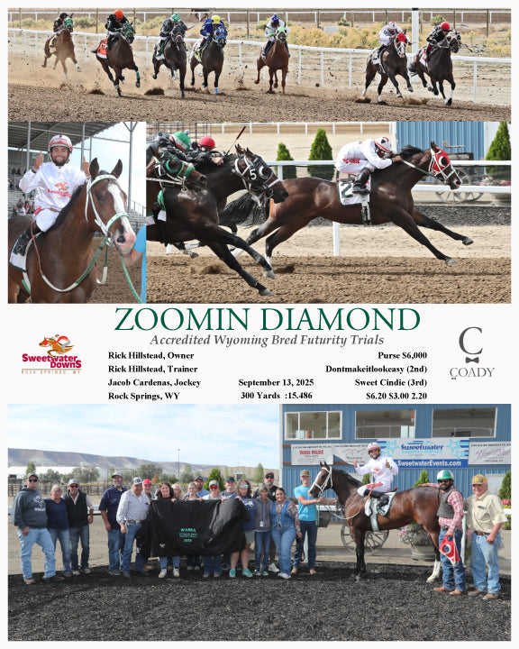 ZOOMIN DIAMOND - Accredited Wyoming Bred Futurity Trials - 09-13-25 - R08 - SWF