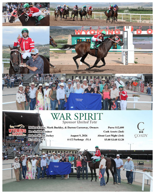 WAR SPIRIT - Sponsor United Tote - 08-09-26 - R08 - WYO