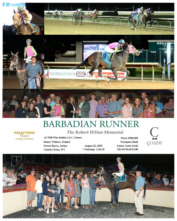 BARBADIAN RUNNER - 082225 - Race 09 - CT  The Robert Hilton Memorial - Coady Media - Kurtis Coady Photography