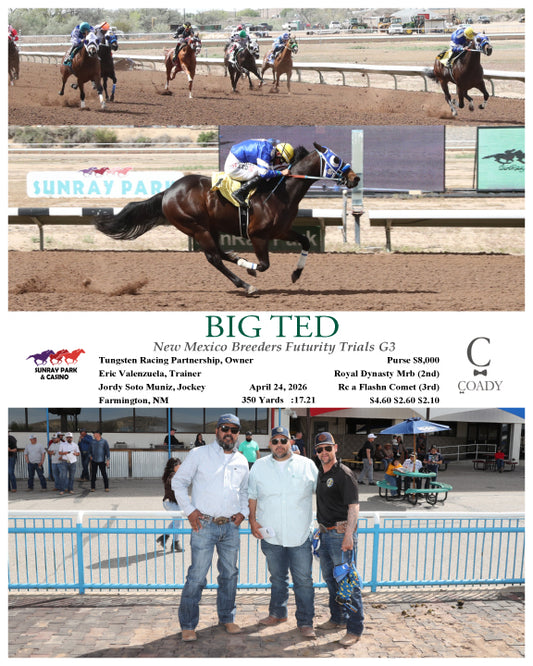 BIG TED - New Mexico Breeders Futurity Trials G3 - 04-24-26 - R09 - SRP - Coady Media - Kurtis Coady Photography