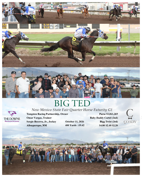 BIG TED - New Mexico State Fair Quarter Horse Futurity G1 - 10-11-26 - R09 - ALB