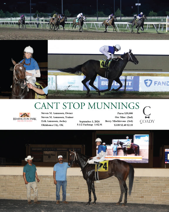 CANT STOP MUNNINGS  - 09-03-26 - R09 - RP