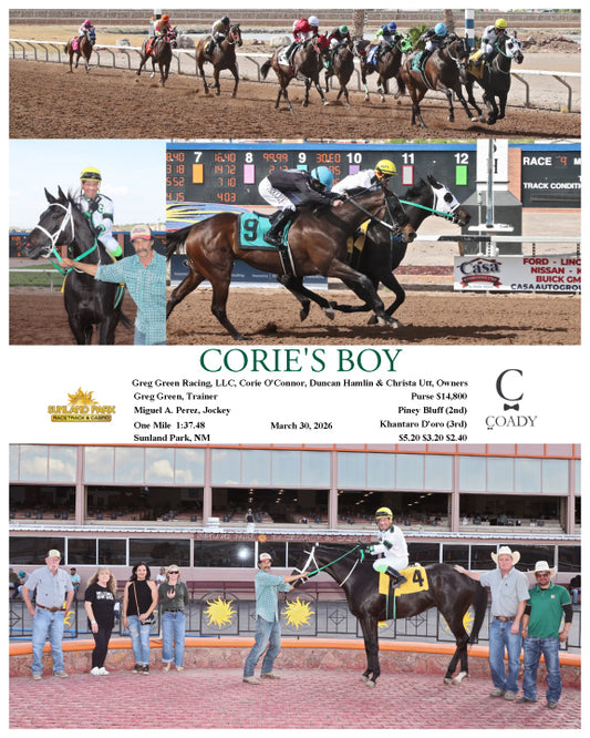 CORIE'S BOY - 03-30-26 - R09 - SUN - Coady Media - Kurtis Coady Photography