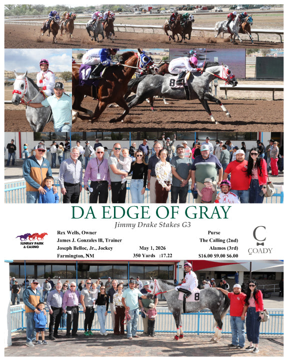 DA EDGE OF GRAY - Jimmy Drake Stakes G3 - 05-01-26 - R09 - SRP - Coady Media - Kurtis Coady Photography