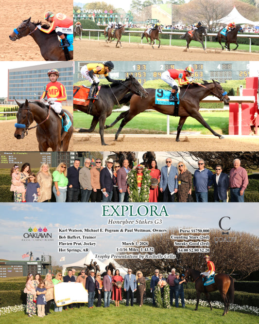 EXPLORA - Honeybee Stakes G3 - 03-01-26 - R09 - OP - Coady Media - Kurtis Coady Photography