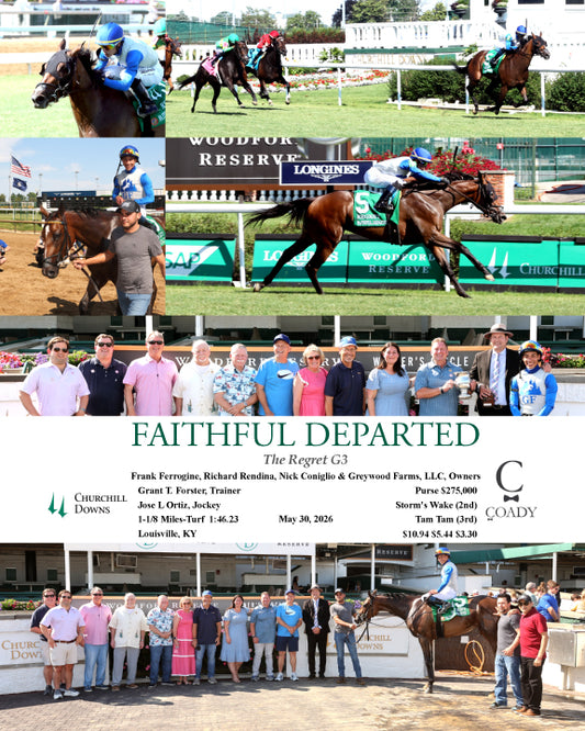 FAITHFUL DEPARTED - 053026 - Race 09 - CD  The Regret G3