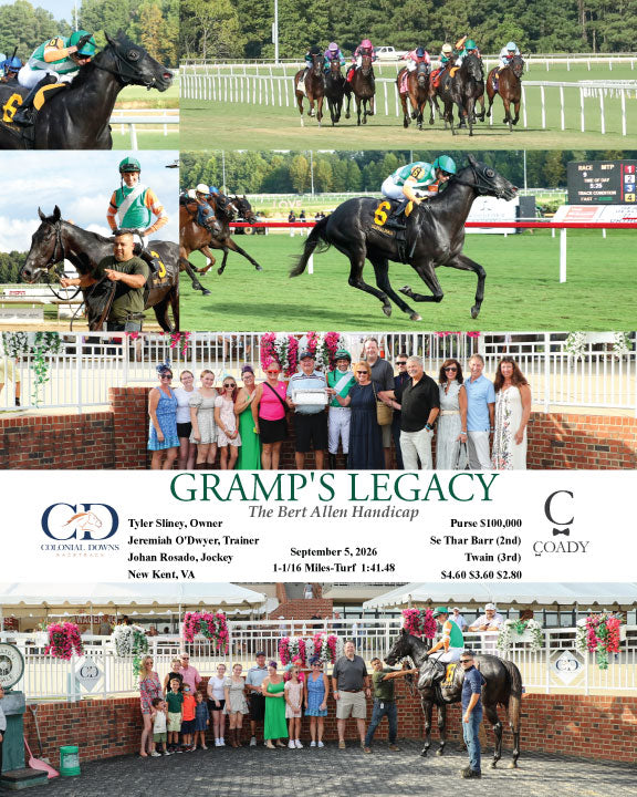 GRAMP'S LEGACY - The Bert Allen Handicap - 09-05-26 - R09 - CNL