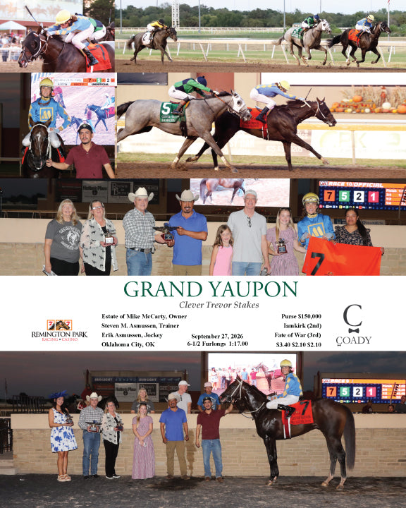 GRAND YAUPON - Clever Trevor Stakes - 09-27-26 - R09 - RP
