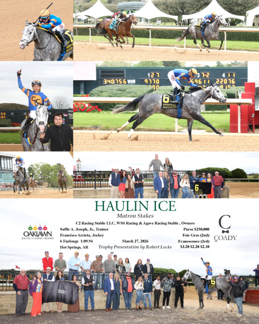 HAULIN ICE - Matron Stakes - 03-27-26 - R09 - OP - Coady Media - Kurtis Coady Photography