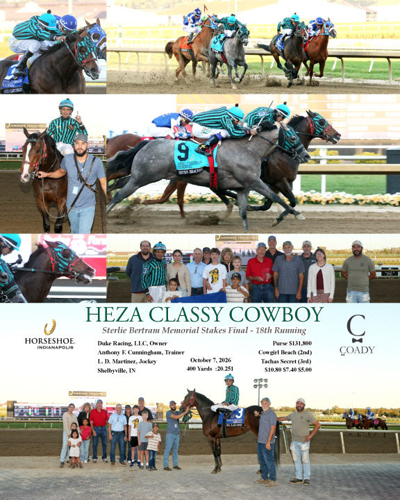 HEZA CLASSY COWBOY - Sterlie Bertram Memorial Stakes Final - 18th Running - 10-07-26 - R09 - IND