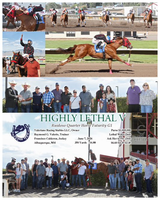 HIGHLY LETHAL V - Ruidoso Quarter Horse Futurity G1 - 06-07-26 - R09 - RUI
