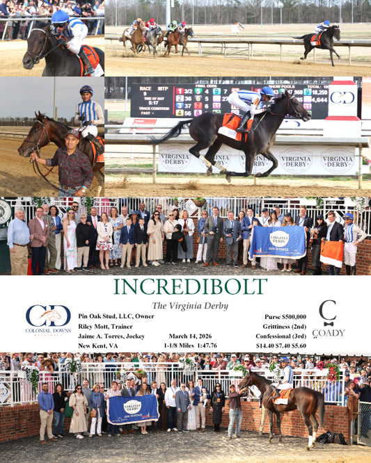 INCREDIBOLT - The Virginia Derby - 03-14-26 - R09 - CNL - Coady Media - Kurtis Coady Photography