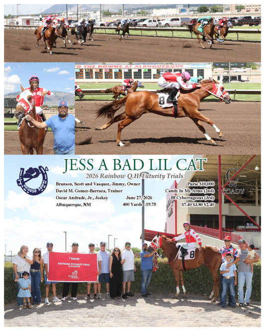 JESS A BAD LIL CAT - 2026 Rainbow Q.H. Futurity Trials - 06-27-26 - R09 - RUI