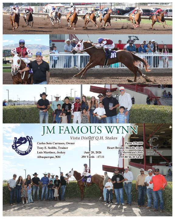 JM FAMOUS WYNN - Vista Distaff Q.H. Stakes - 06-20-26 - R09 - RUI