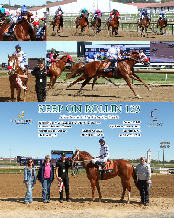 KEEP ON ROLLIN 123 - Miss Roxie Little Futurity Trials - 10-03-26 - R09 - IND