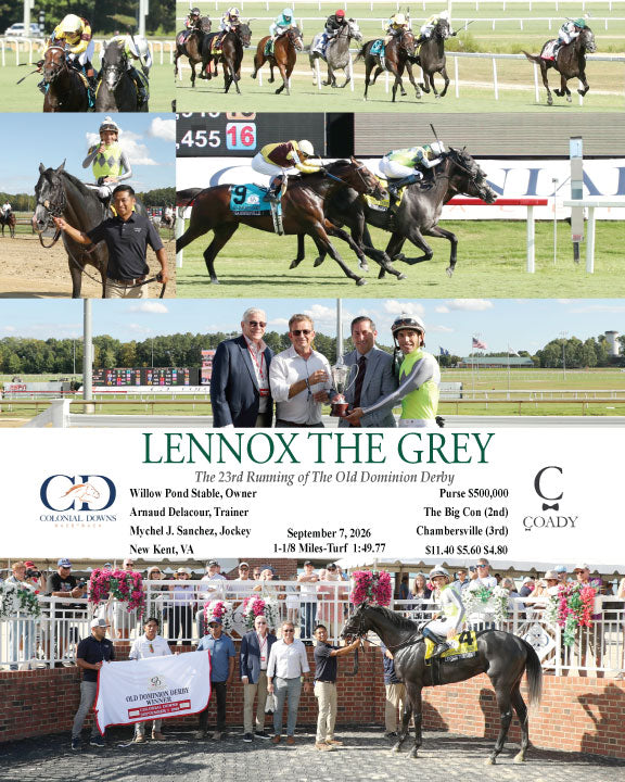 LENNOX THE GREY - The 23rd Running of The Old Dominion Derby - 09-07-26 - R09 - CNL