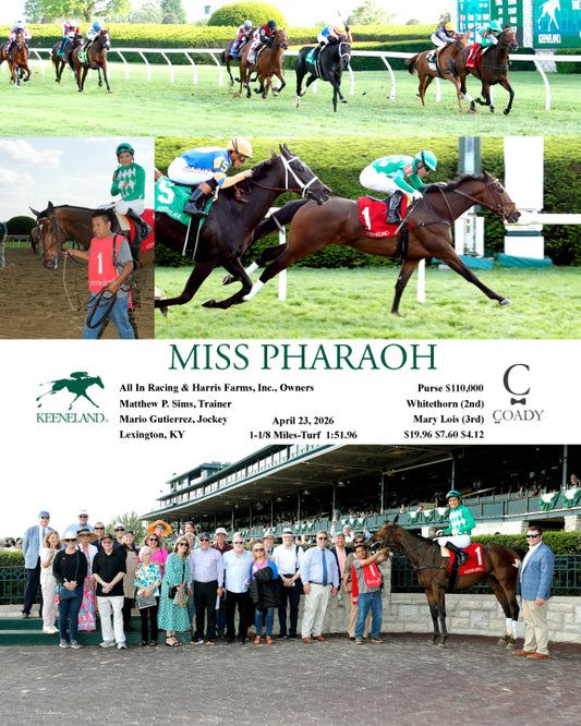 MISS PHARAOH - 042326 - Race 09 - KEE - Coady Media - Kurtis Coady Photography