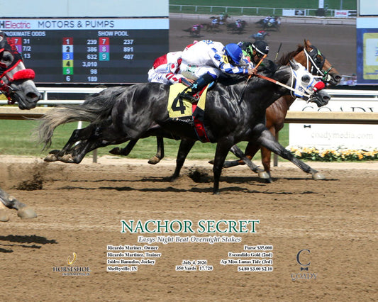 NACHOR SECRET - Easys Night Beat Overnight Stakes - 07-04-26 - R09 - IND - Action