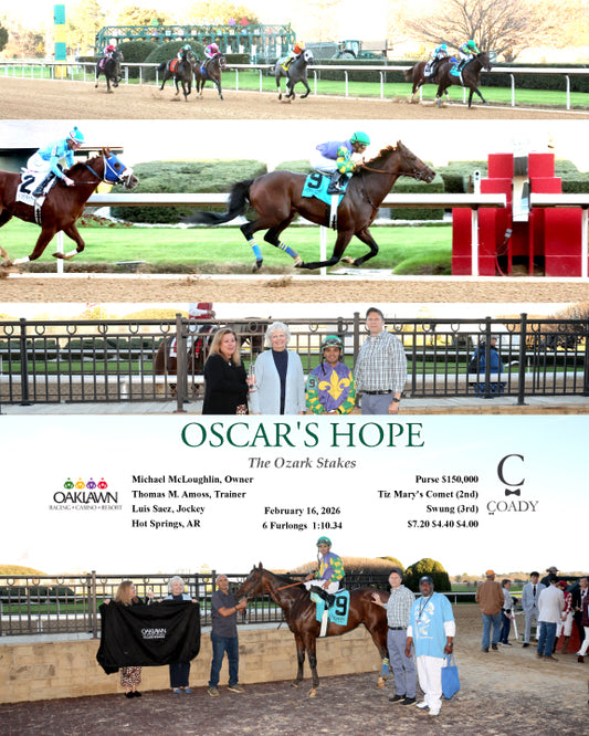 OSCAR'S HOPE - The Ozark Stakes - 02-16-26 - R09 - OP - Coady Media - Kurtis Coady Photography