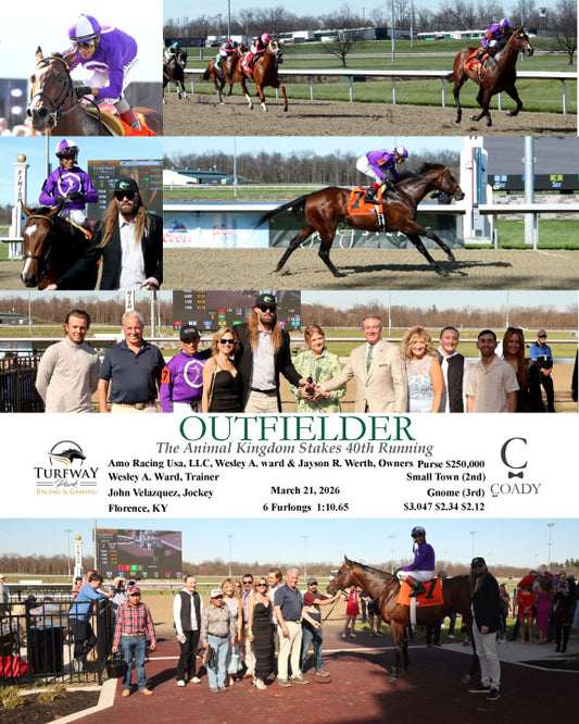 OUTFIELDER - Animal Kingdom Stakes - 40th Running - 03-21-26 - R09 - TP - Coady Media - Kurtis Coady Photography