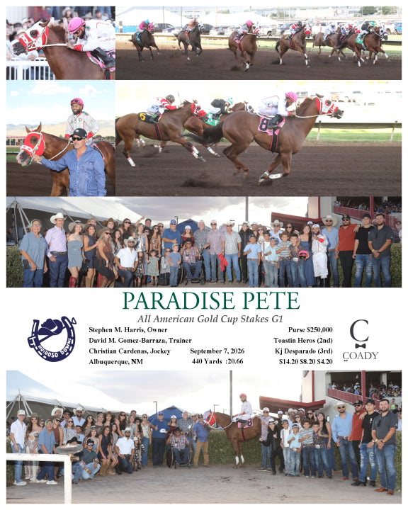 PARADISE PETE - All American Gold Cup Stakes G1 - 09-07-26 - R09 - RUI