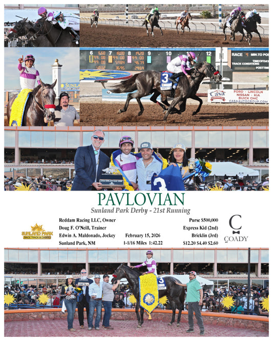 PAVLOVIAN - Sunland Park Derby - 21st Running - 02-15-26 - R09 - SUN - Coady Media - Kurtis Coady Photography