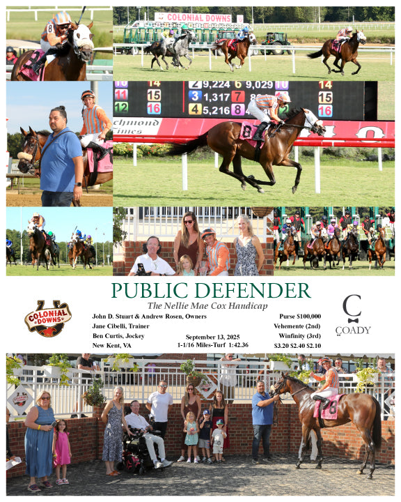 PUBLIC DEFENDER - The Nellie Mae Cox Handicap - 09-13-25 - CNL